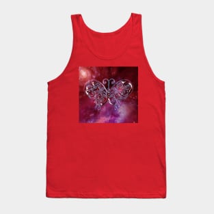 Red butterfly Tank Top